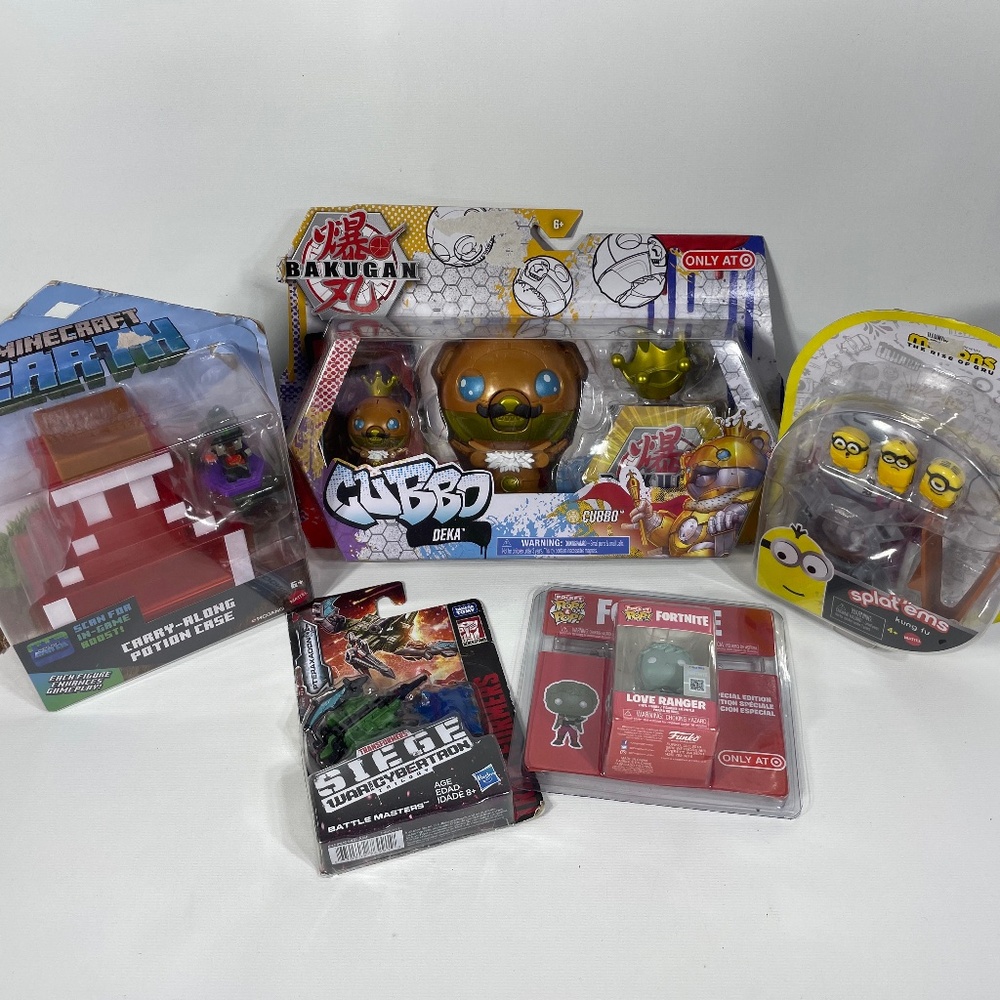 Kids Boys Toys Mixed Media Bundle Lot Of 5
